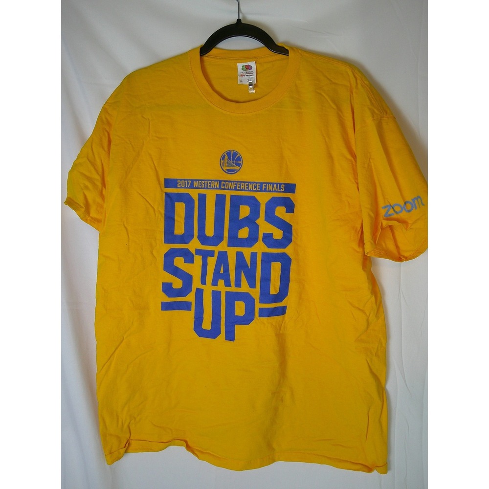 Golden State Warriors 2017 Western Conference Finals DUB STAND UP TShirt XL